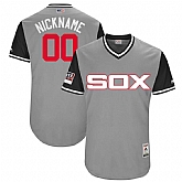 Customized Men's Red Sox Gray 2018 Players Weekend Stitched Jersey,baseball caps,new era cap wholesale,wholesale hats
